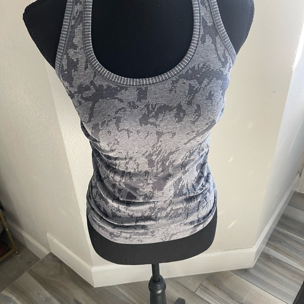Gray Camouflage Women's Tank Top